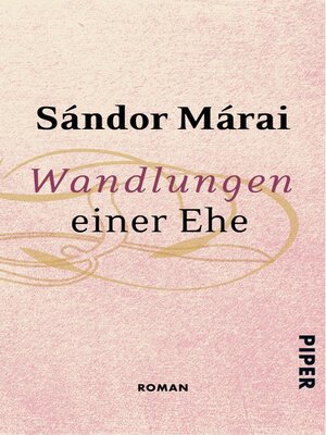 cover image of Wandlungen einer Ehe